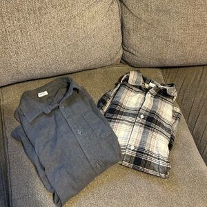 GAP Kids Plaid Shirt in Black and White